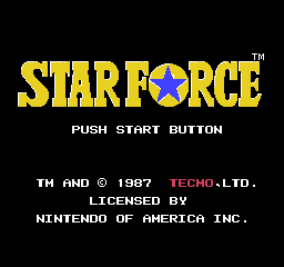 Star Force Title Screen
